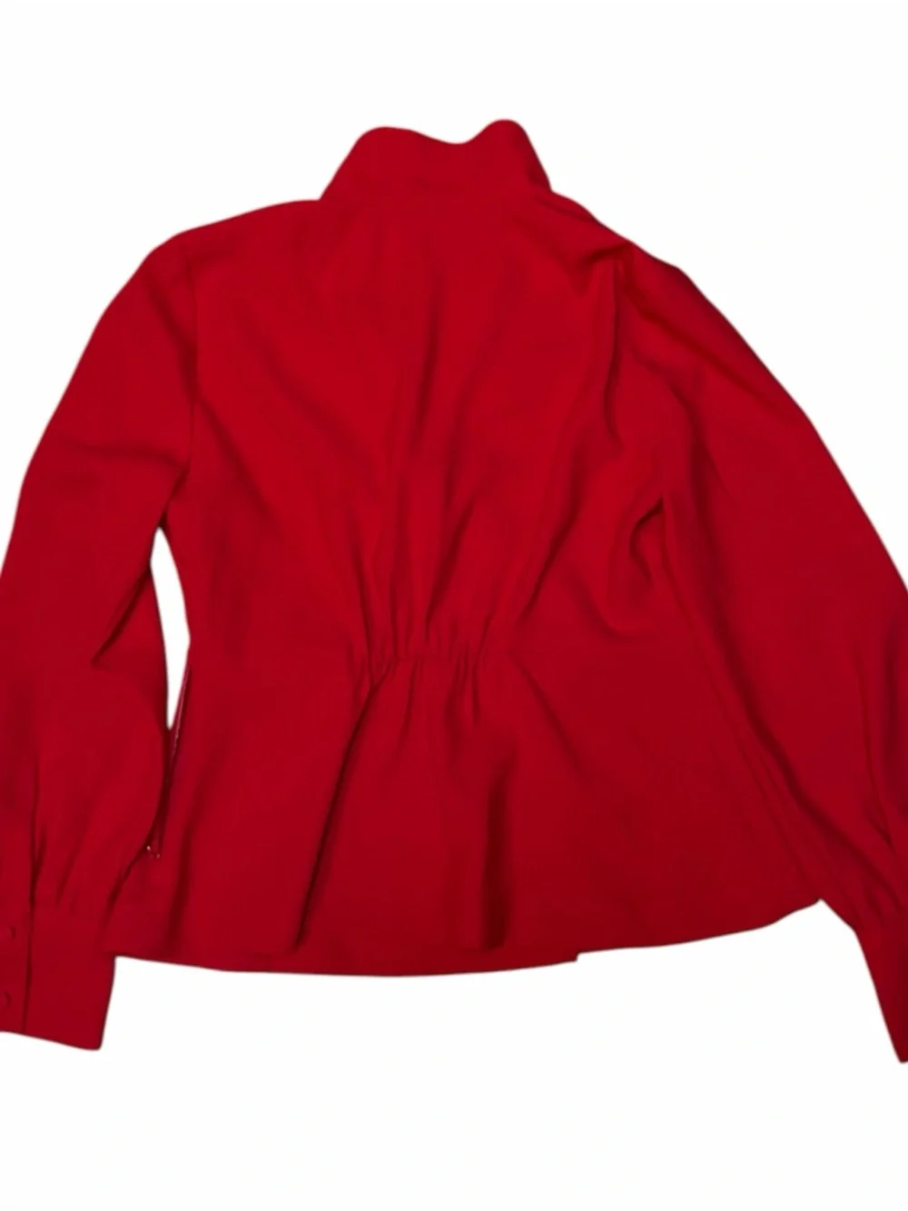 J. Crew Bright Red Wrap Top